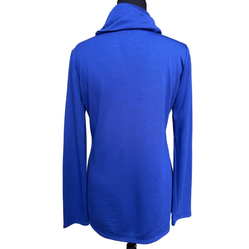 Pulse Royal Blue Quarter Zip Pullover Top Medium Casual Lightweight Sweater - Picture 5 of 10